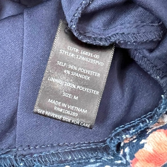 Trixxi Blue and Pink Floral Romper with Belt - Picture 7 of 12